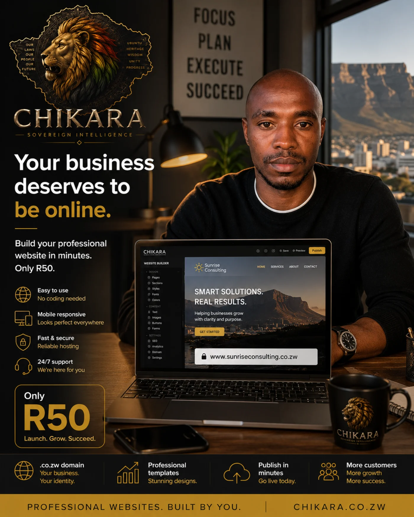 Website Builder campaign creative: Your business, online